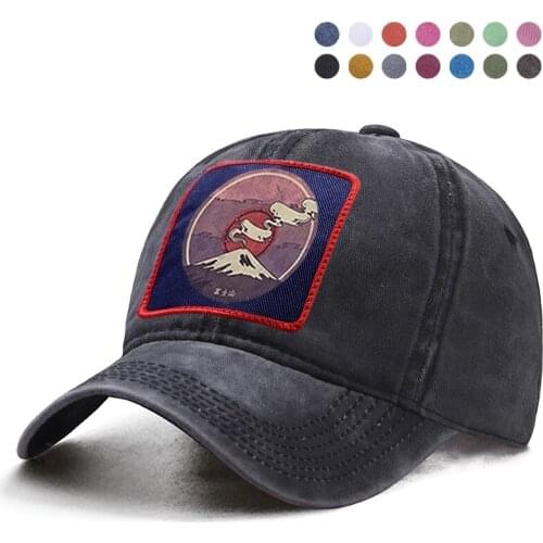 Janpan Mount Fuji Baseball Cap Woman Ponytail Caps Man Sunscreen Solid Hat Dad Trucker Snapback Bone Hats Casquette Gorras 2020