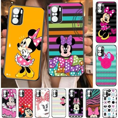 Disney Minnie Mouse Day Phone Case For xiaomi redmi POCO F1 F2 F3 X3 Pro M3 9C 10T Lite NFC Black Cover Silicone Back Prett mi 1