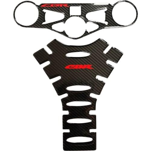 For HONDA CBR1000RR CBR 1000RR 2008-2011 Motorcycle Carbon Fiber Tank Cap Pad Triple Tree Front End Stickers Decal Protector