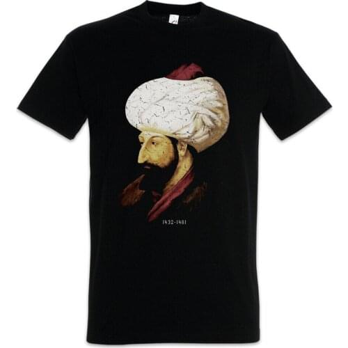 The Conqueror Ottoman Sultan Mehmed II Fatih T-Shirt. Summer Cotton O-Neck Short Sleeve Mens T Shirt New S-3XL