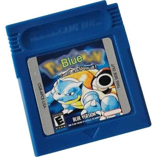 Blue Series Classic Collect Colorful Version Video Game Cartridge Console Card English Language