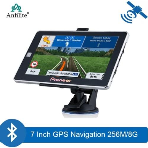 7 inch truck bluetooth AVIN DDR 256M 8GB gps navigator MTK vehicle windows CE 6.0 GPS Navigation with rear view wireless camera
