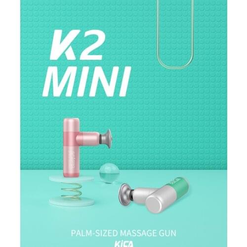 KICA Mini Fashion Massage Gun USB Electric Metal Body Pocket Neck Muscle Pain Therapy Body Relaxation Pain Relief Massager