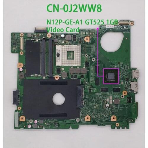For Dell Inspiron 15R N5110 CN-0J2WW8 0J2WW8 J2WW8 GT525 1GB DDR3 Laptop Motherboard Mainboard Tested