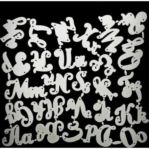 Metal Cutting Dies 26 Letters Stencils For DIY Scrapbooking Embossing Paper Wedding Cards Die Cuts Photo Album Making Craft