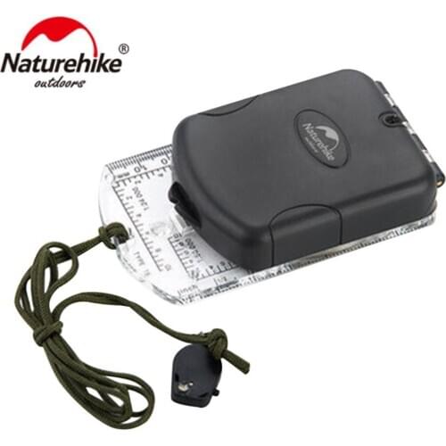 Naturehike Multifunctional Luminous Compass With LED Light Waterproof Hiking Climbing Compass Portable Handheld Outdoor hiking