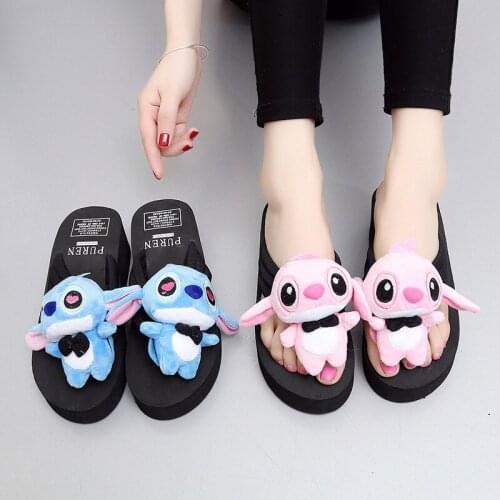 Disney cartoon Mickey Mouse fashion sandals and slippers girls platform platform shoes sandals summer slippers