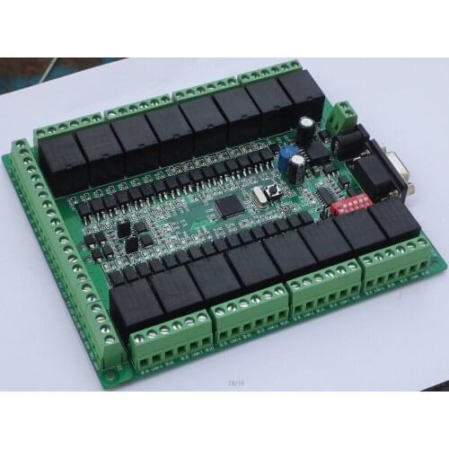 16 in 16 out Relay Controller Module 10A RS232 RS485 Modbus RTU, CAN BUS Optional