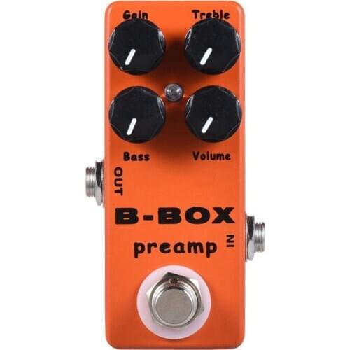 MOSKY B-Box Electric Guitar Preamp Overdrive Effect Pedal Full Metal Shell True Bypass