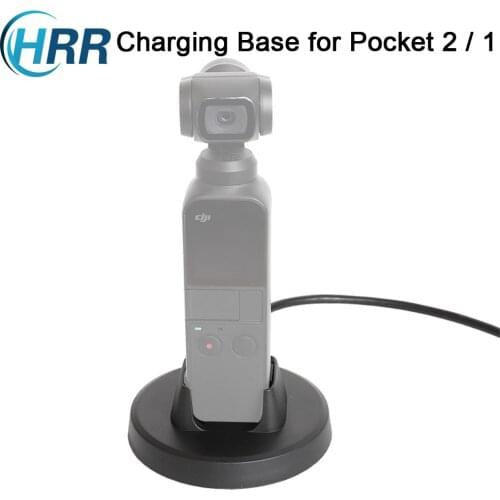 HRR Charging Base Tabletop Charger Holder for DJI Osmo Pocket and Pocket 2 ,With Charging Cable Accessories