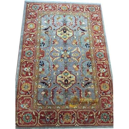 Original single export Turkish handmade carpets OUSHAK Ozarks pure wool carpet 14 4x6 gc47zieyg28