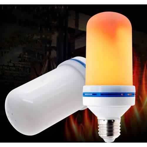 Flame Light Bulbs E27 Base Led Effect Flickering Fire Lamp Indoor Outdoor Decorative Lights Garden Party Flame Effect Fire Torch