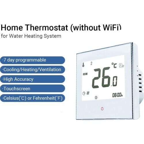 Thermostat Programmable Thermostat Water Heating System Smart Touchscreen Heat Only Thermostat for Hot Water RecirculatingSystem