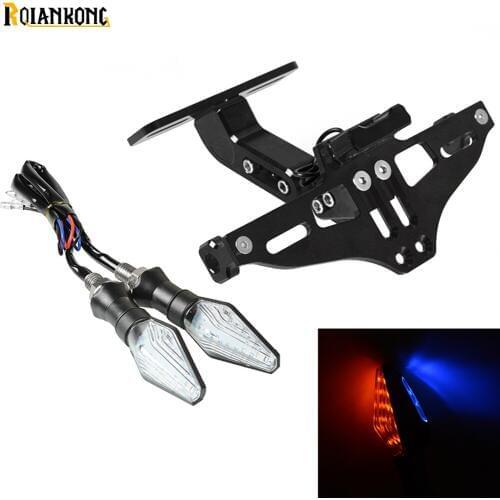 Motorcycle Adjustable Angle License Number Plate Frame For SUZUKI GSX-S1000/F/ABS GSXR 750 GSXR 600 SV650/SV650S Katana GSX600F