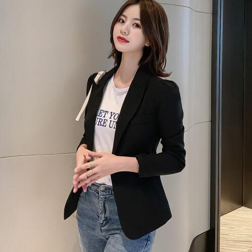 S-2xl Autumn Blue Ladies Blazer Women Coat Spring Long Sleeve Blaser Women Suit Jacket Female Feminine Pink Blue Black Blazer