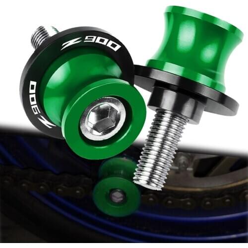 For Kawasaki Z900 Z 900 2017 2018 2019 2020 8MM Motorcycle Swing Arm Sliders Spools Screws Swingarm Stand Paddock Accessories