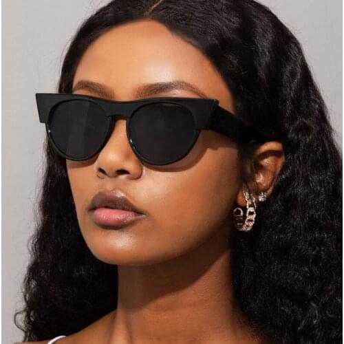 Exaggeration Vintage Cat Eye Sunglasses Women Large Sunglasses Ladies Retro Fashion Black Luxury Sun Glasses Goggle Oculos UV400