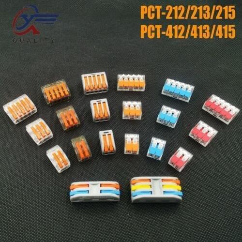 30 / 50PCS Universal Compact Wiring Terminal Block,Mini Fast Connector Push-in Conductor,Connector Wire Connectors PCT-212