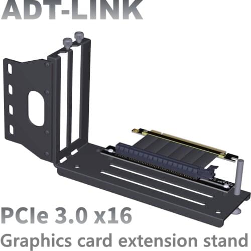 Graphics Cards Vertical Bracket PCIe 3.0 x16 graphics video card to PCIe 3.0 x16 slot extension cable for ATX PC-Case