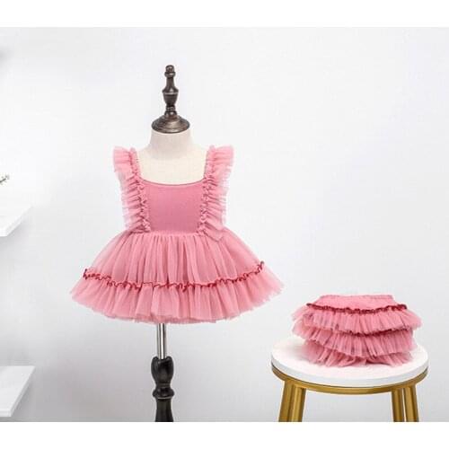 Girl Vintage Spanish Tutu Dress Summer Kids Princess Dress Lolita Styles baby girl birthday party dress