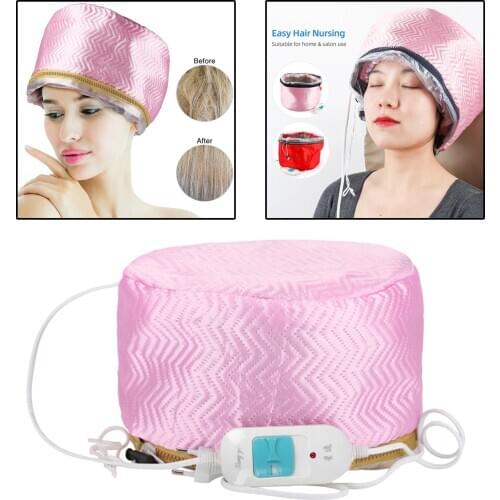 Women Hair Steamer Cap Dryers Thermal Treatment Hat Beauty SPA Nourishing Hair Styling Electric Hair Care Heating Cap EU Plug