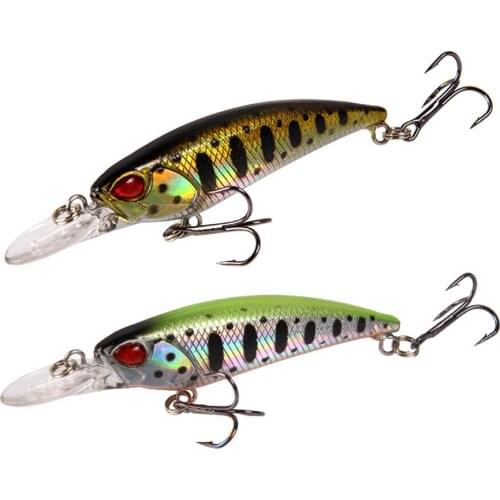 1PCS Minnow Fishing Lure 7.5cm/5g Tight Floating Water Wobbler Crankbait Lifelike Mini Artificial Hard Bait Fishing Tackle