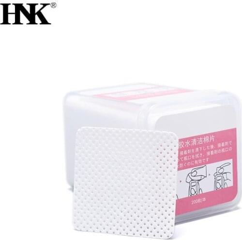 200Pcs Pure Cotton Nails Pads Paper Cleaner Lint-Free Nail Wipes
