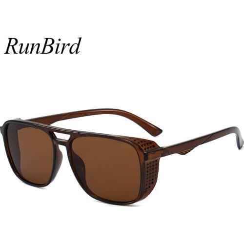 2020 Punk Retro Sunglasses Men Sunglasses Men Designer Glasses for Men Steam Punk Lunette Soleil Homme UV400 5447