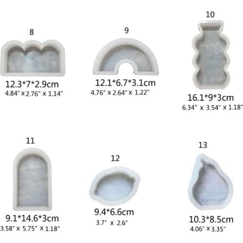 DIY 3D Geometric Round Triangle Candle Molds Pear Lemon Epoxy Resin Casting Mold