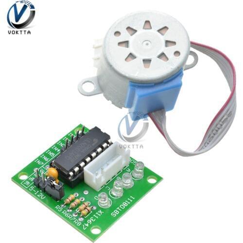 1 Set 28BYJ-48 5V/12V Reduction Gear Stepper Motor 4 Phase Step Motor + ULN2003 Driver Board Module for Arduino DIY Kit