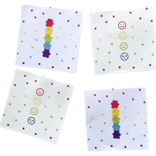 50 Pages/Pack Cute Face Bear Jelly Drops Memo Pad Sticky Notes School Office Supply Student Stationery