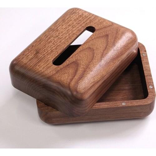 Japan style bamboo wooden crafts household decoration take carton tissue boxes