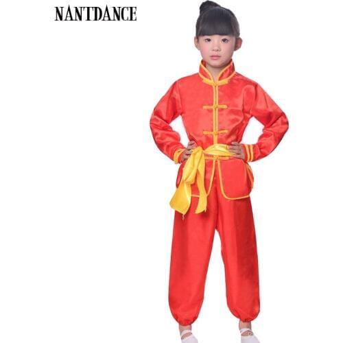 Children Tae Kwon Do Kids Wushu Boy Chinese Traditional Clothing China Kungfu Suit Kung Fu Uniforms For Girl Costumes Kungfu