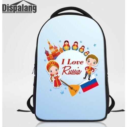 Dispalang Matryoshka Dolls Printing School Backpack For Teenagers Women Fashion Laptop Bagpack Russian Large Capacity Backpacks