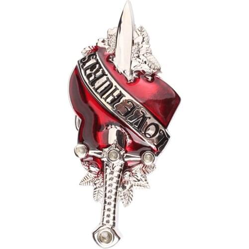 Personalized Fashion Mens And Womens Belt Buckle Pin Buckle One Arrow Through The Heart Hip-Hop Trend 2021 Popular