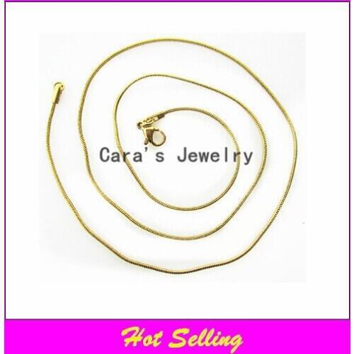 Hot selling stainless steel gold floating locket sanke chains glass locket chains
