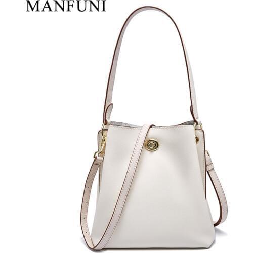 MANFUNI Women's Beige Bags
