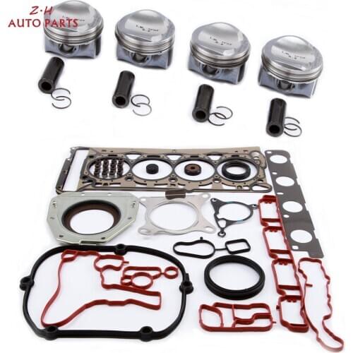 EA888 MK2 1.8T Engine 23MM Pistons Gasket Seals Set For VW Passat B7 CC Audi A4 A5 TT Skoda Octavia Superb 1.8 TFSI CDAA CDAB