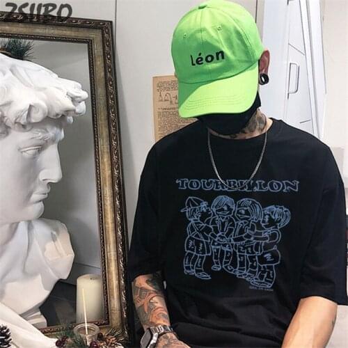 Graffiti Print Casual Harajuk Mens tshirts SOUL OR CASH Unisex Short Sleeve T shirt HipHop T-shirt Male Streetwear Tops Summer