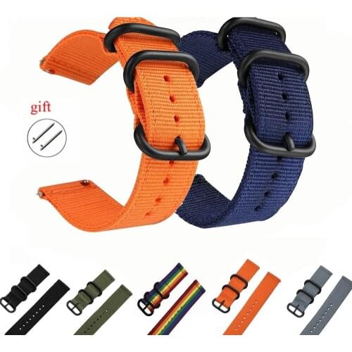 Smart Watch Band For Xiaomi Amazfit BIP S Strap For Huami Amazfit GTS 2/POP/GTR 42MM Bracelet Individuality Belt nylon Loop