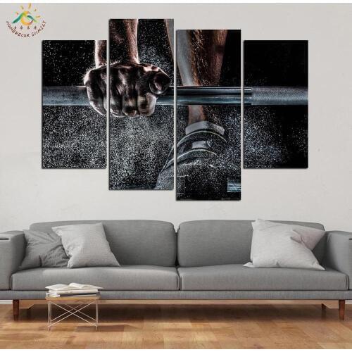 Weightlifting Man Modern Wall Art Pictures HD Printed Canvas Painting Modular Pictures HD Paints Home Decoration