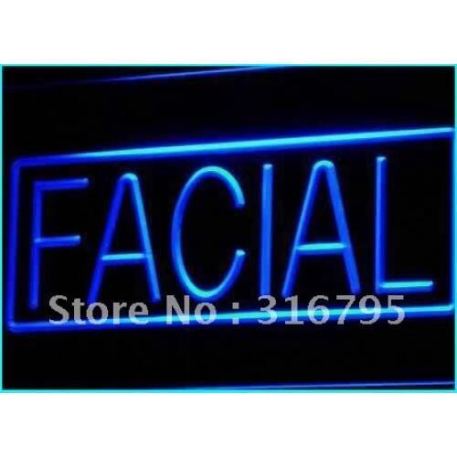 I454 Facial Shop Beauty Salon Display LED Neon Light Light Signs On/Off Switch 20+ Colors 5 Sizes