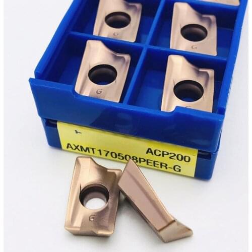 10PCS AXMT170508PEER-G ACP200 high quality metal turning tool machine tool accessories AXMT 170508 carbide CNC lathe tool