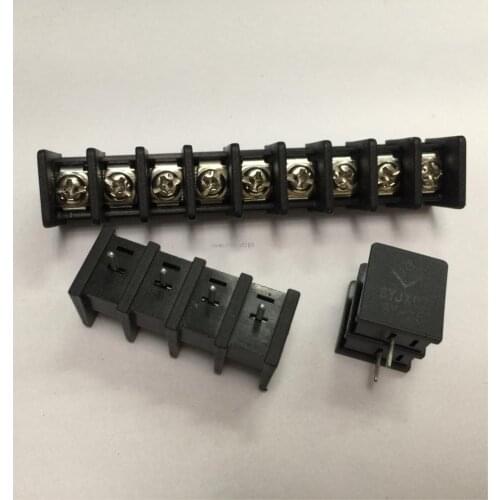 20PCS 7.62MM PITCH BARRIER TERMINAL BLOCKS CONNECTOR 2/3/4/5/6/7-30PIN KF25C STRAIGHT PIN BLACK RoHS