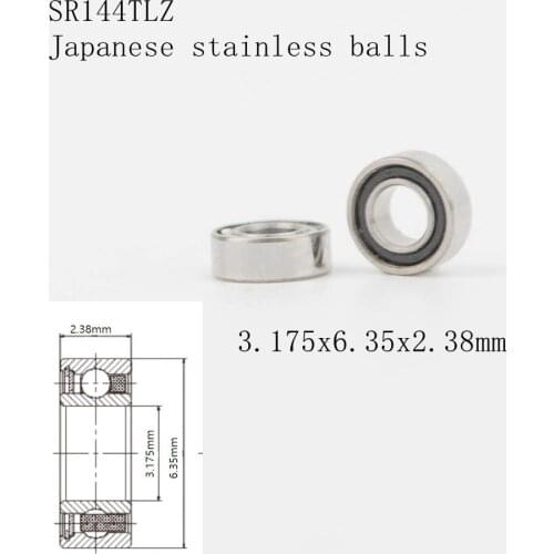 20pcs High Speed handpiece turbine Stainless Balls Dental Bearings RUCA SR144TLZ 3.175x6.35x2.38mm