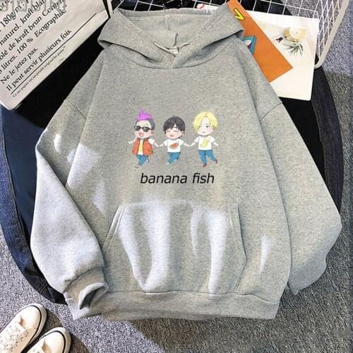2021 Anime Cartoon Banana Fish Hoodie Sweatshirt Men / Women Unisex Pullovers Long Sleeve Sportswear Plus Size Casual Clothing