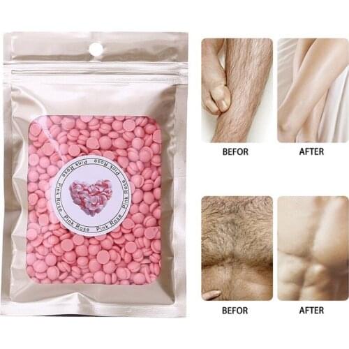 50g/bag Wax Beans No Strip Hard Remove Leg Arm Armpit Hairs Hot Film Wax Bead Depilatory Wax Solid Pellet for Body Clean Beauty