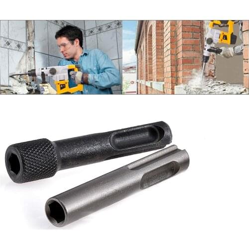 Drill Bits Adaptor 2PCS/Set 1/4'' Hex Shank Screwdriver Converter SDS Kit For Hammers Impact Drill Bits Tool