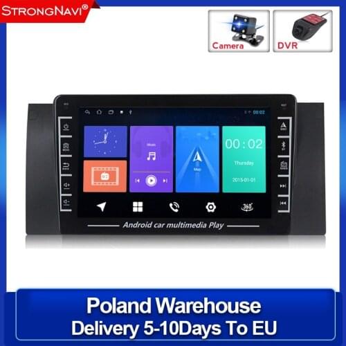 Poland Warehouse Android 2Din Car Radio Multimedia Video Player For 5 Series BMW E39 X5 E53 GPS Navigation WIFI 2 Din No DVD