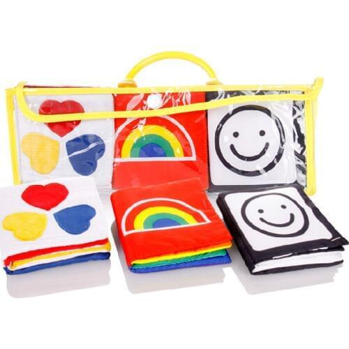Baby infant cloth stuffed plush soft toy books early develpment toys 0-12 months
